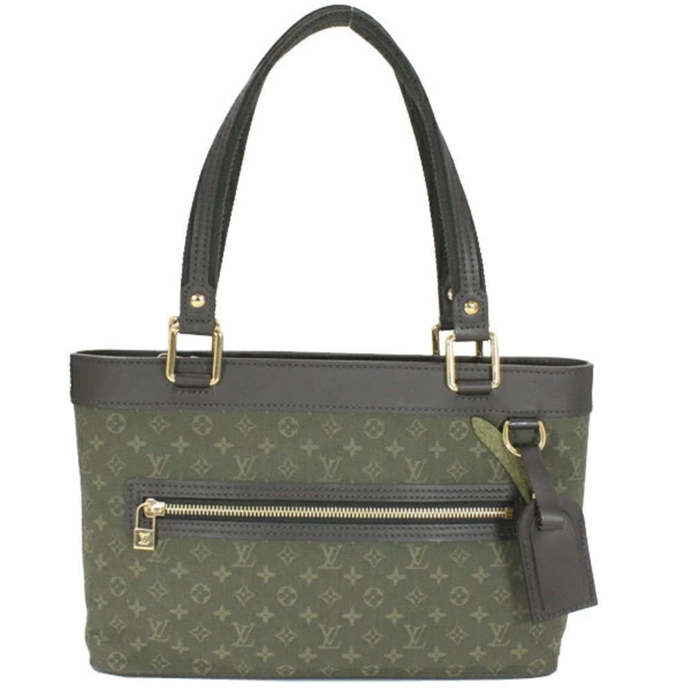 LOUIS VUITTON Lucille Monogram Handbag Khaki Brown Green